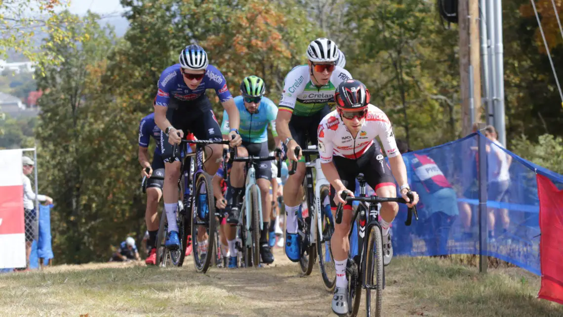 Iserbyt was the aggressor at the 2022 Fayetteville Oz Cross World Cup