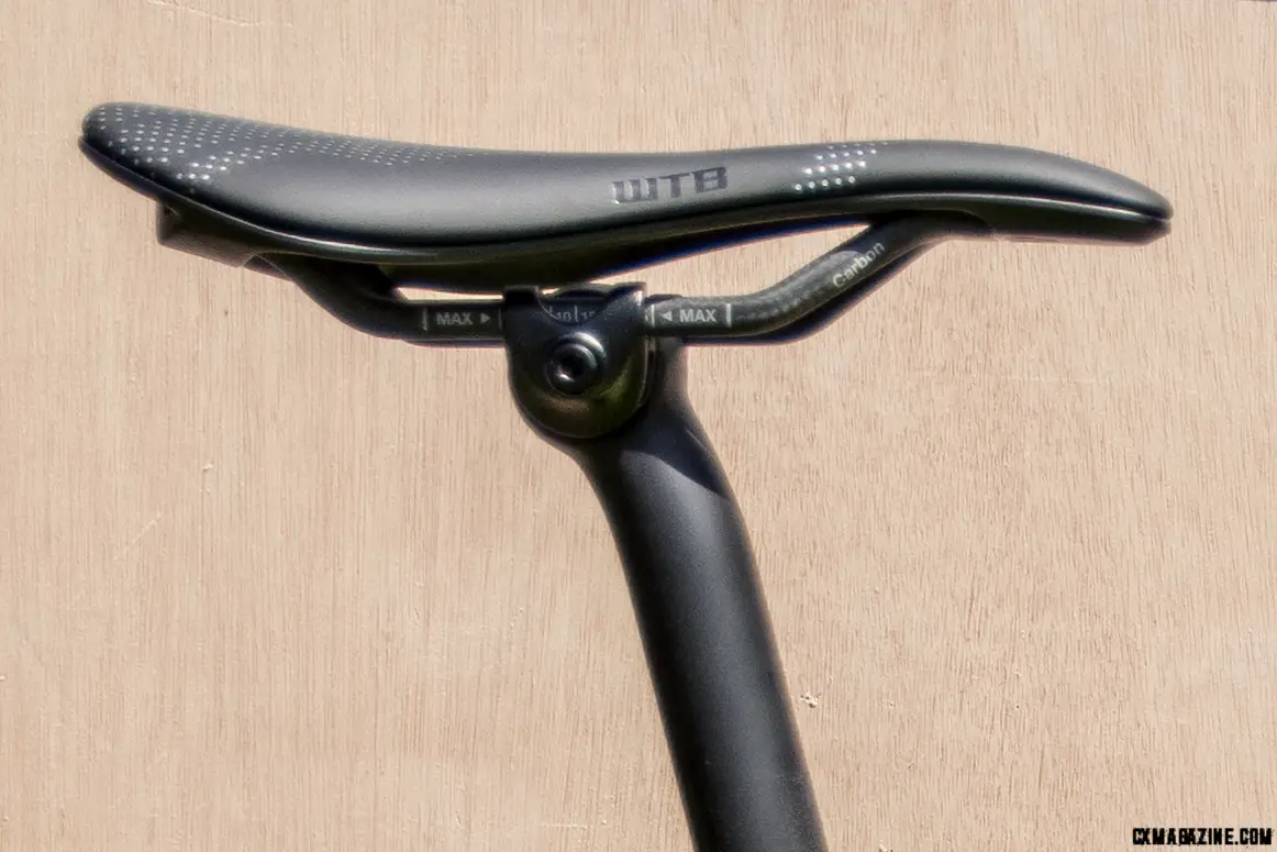 The slightly curved profile fo the WTB Gravelier saddle. © C. Lee/Cyclocross Magazine