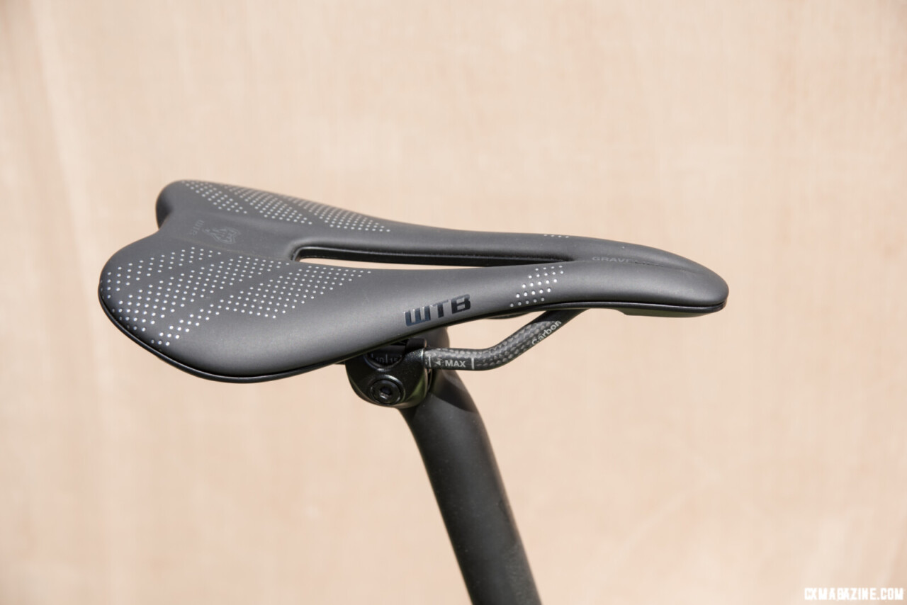 WTB Gravelies saddle with carbon rails. © C. Lee/Cyclocross Magazine