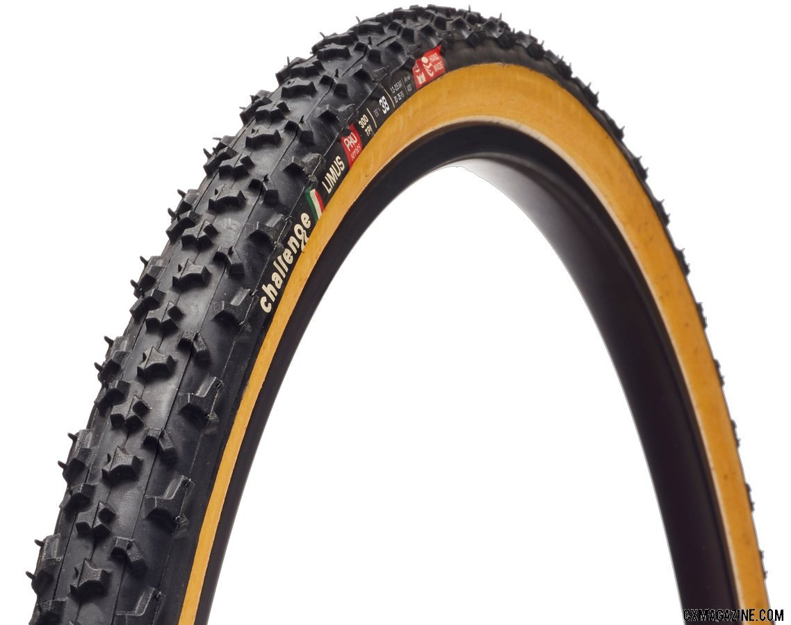 Challenge Tires adds 38mm versions of its Limus and Grifo tubular and TLR cyclocross tires.