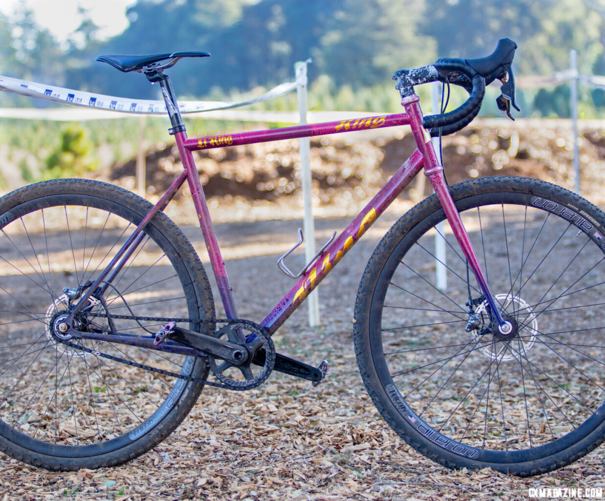 Li King's 2023 SSCXWC-winning King Fabrications Singlespeed. © L. Slone / Cyclocross Magazine