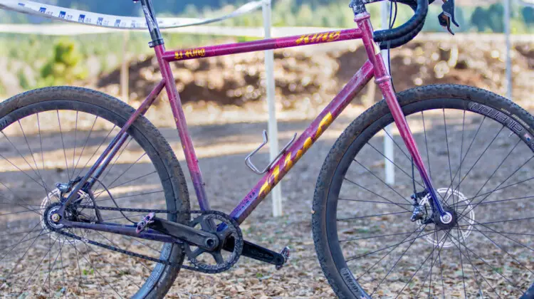 Li King's 2023 SSCXWC-winning King Fabrications Singlespeed. © L. Slone / Cyclocross Magazine