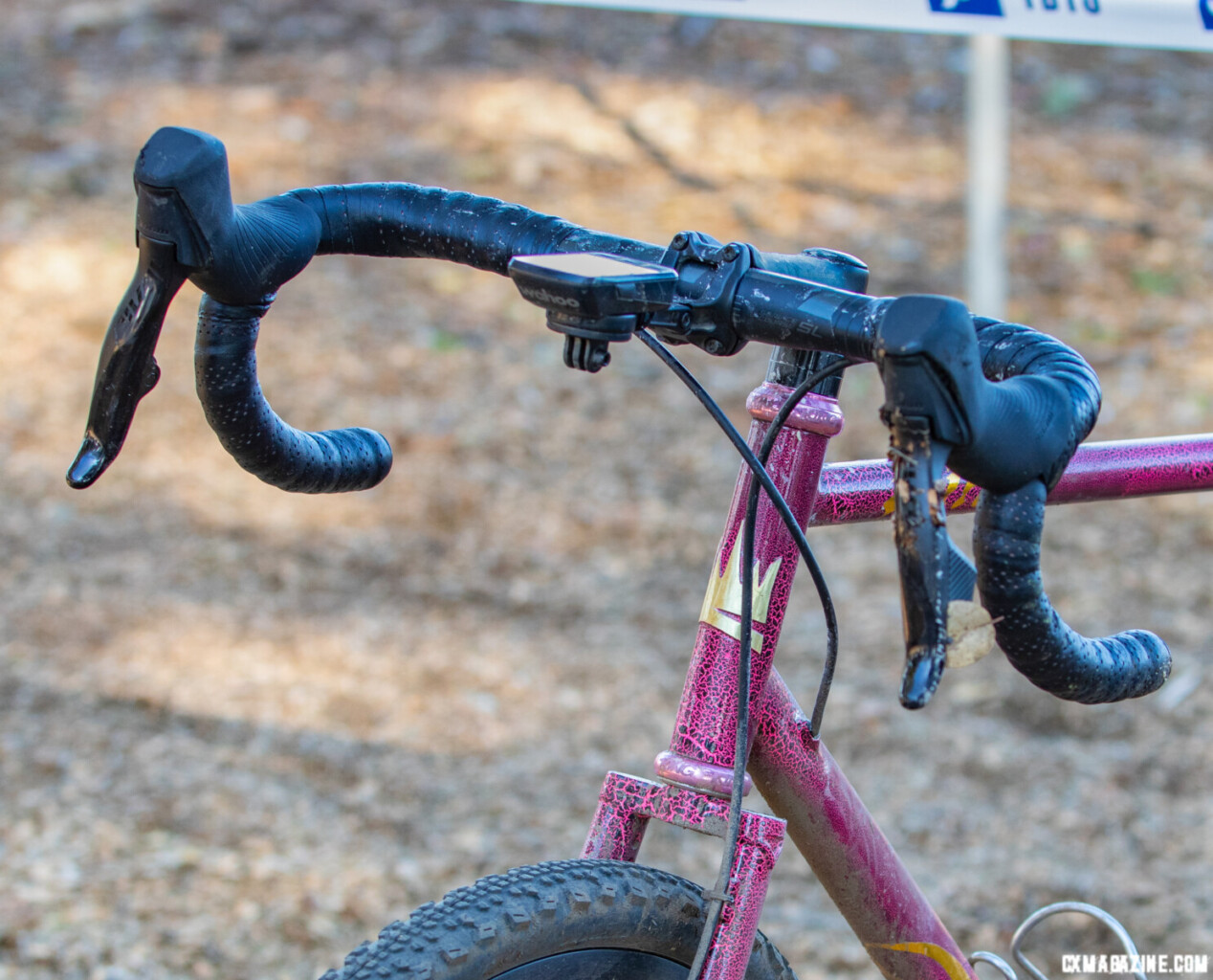 Li King's 2023 SSCXWC-winning King Fabrications Singlespeed. © L. Slone / Cyclocross Magazine