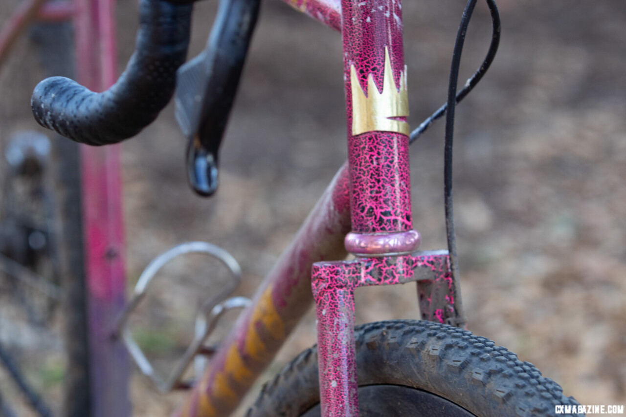 Li King's 2023 SSCXWC-winning King Fabrications Singlespeed. © L. Slone / Cyclocross Magazine