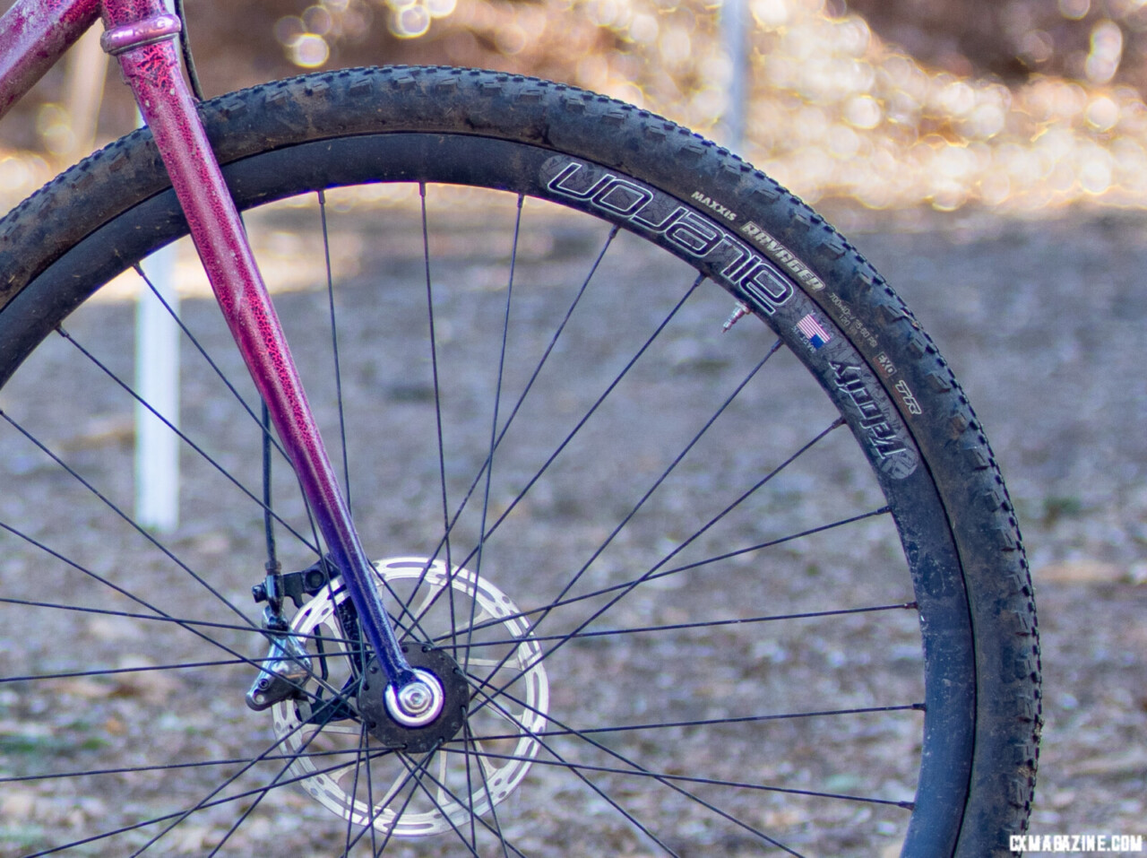 Li King's 2023 SSCXWC-winning King Fabrications Singlespeed. © L. Slone / Cyclocross Magazine