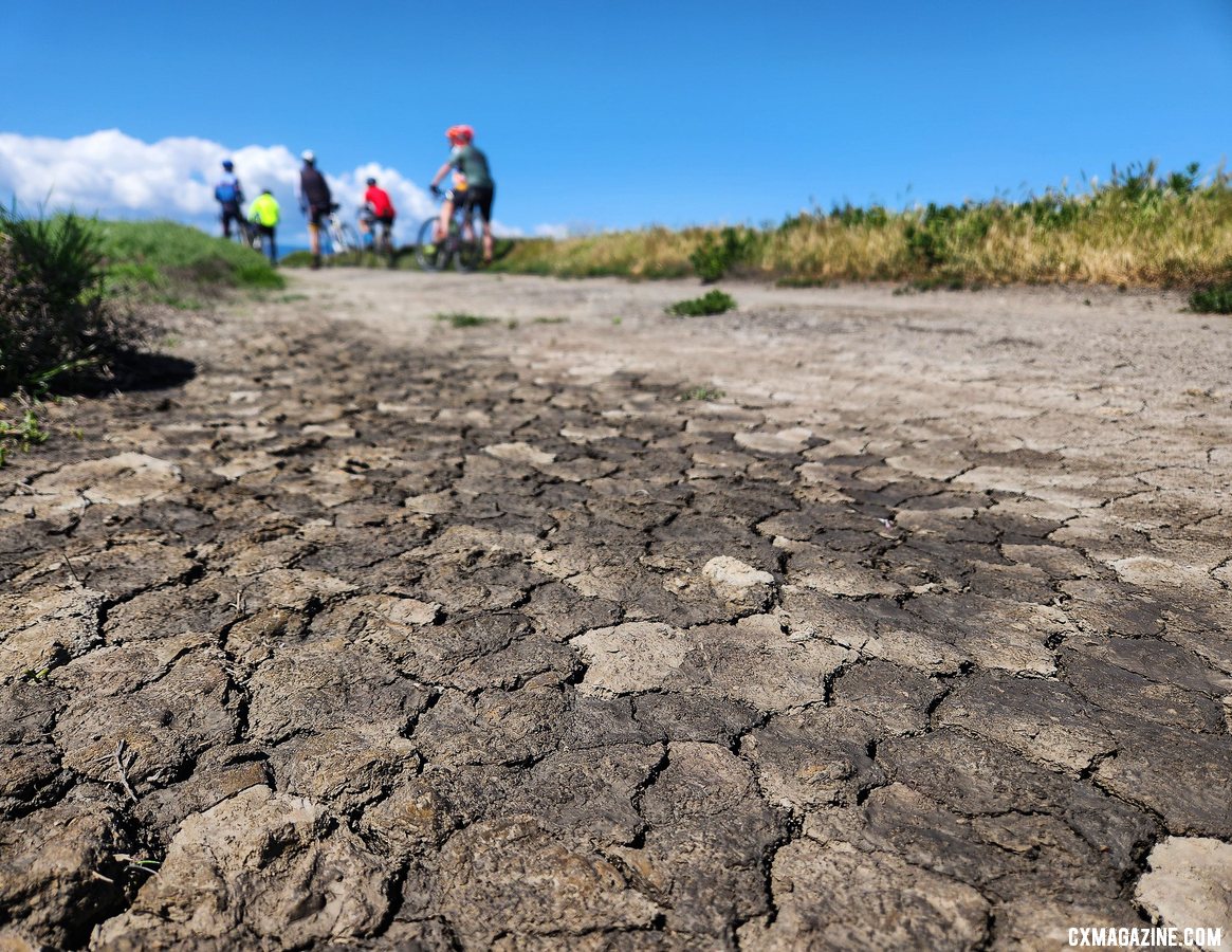 The versatile Rocky Mountain Solo C70 carbon gravel bike with big tires shined on a San Francisco Bay version of Paris Roubaix with mud cobbles. © Cyclocross Magazine