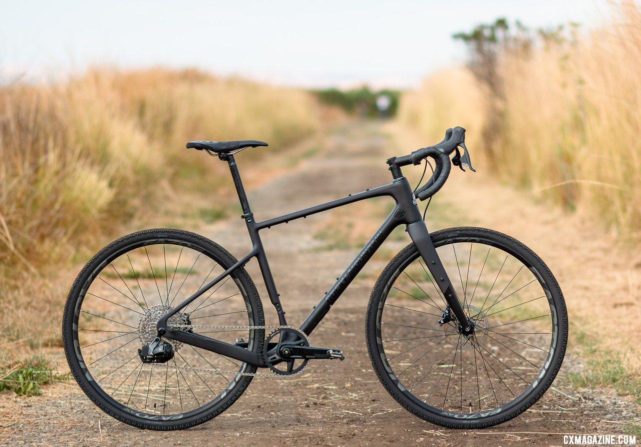 The versatile Rocky Mountain Solo C70 carbon gravel bike, pictured completely stock plus Shimano SPD pedals.. © Cyclocross Magazine