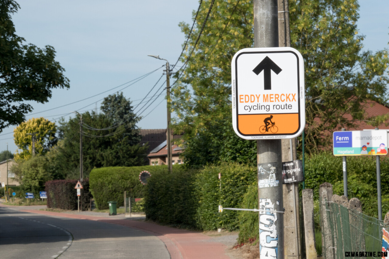 The Eddy Merckx Cycling Route is well marked with signs.
