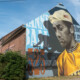 A mural commemorating Eddy Merckx in Kiezegem