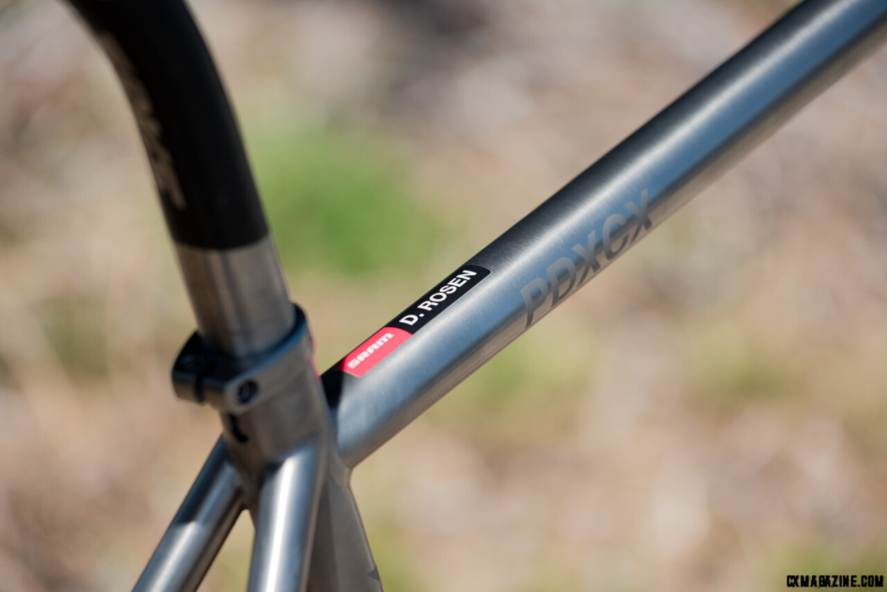 Sage Titanium PDXCX founder David Rosen's personal bike . ©C. Lee/Cyclocross Magazine