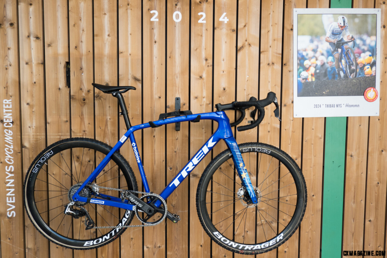 Thibau Nys' 2024 Trek Boone. 48T SRAM Red AXS D1 10-33 XDr cassette.