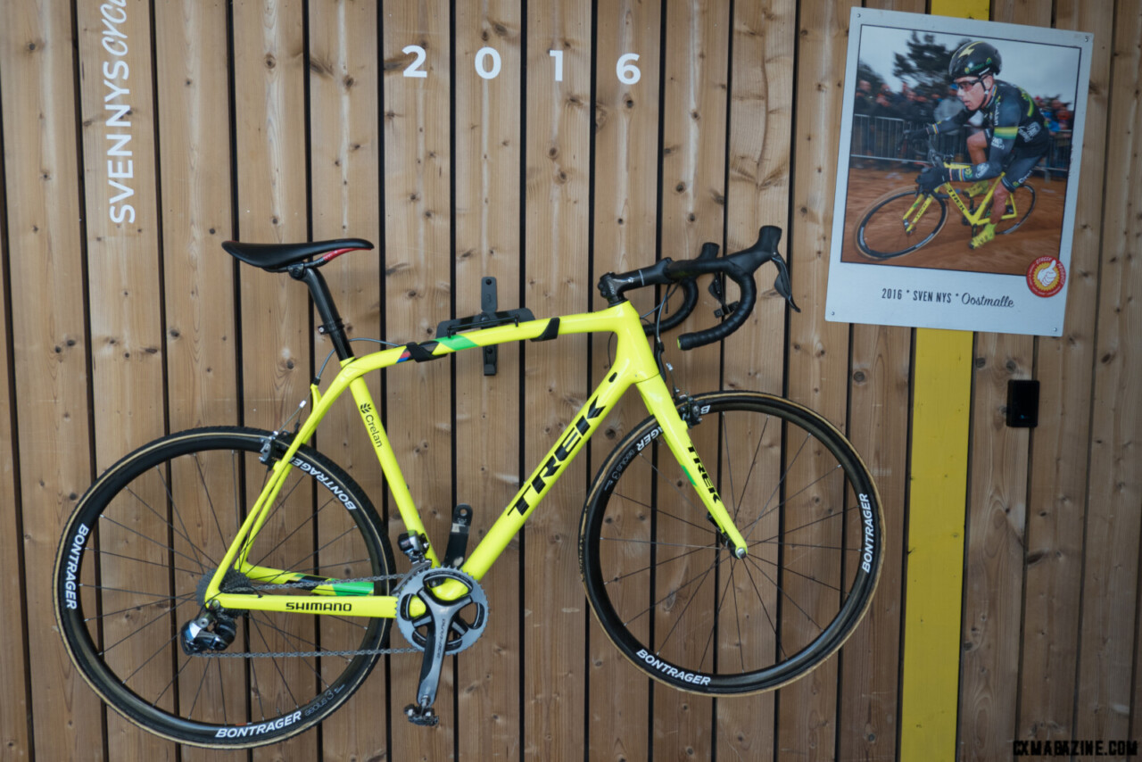 Sven Nys 2016 Trek Boone, still with cantilever brakes. 46/39 Dura Ace 9000 12-28 11-speed