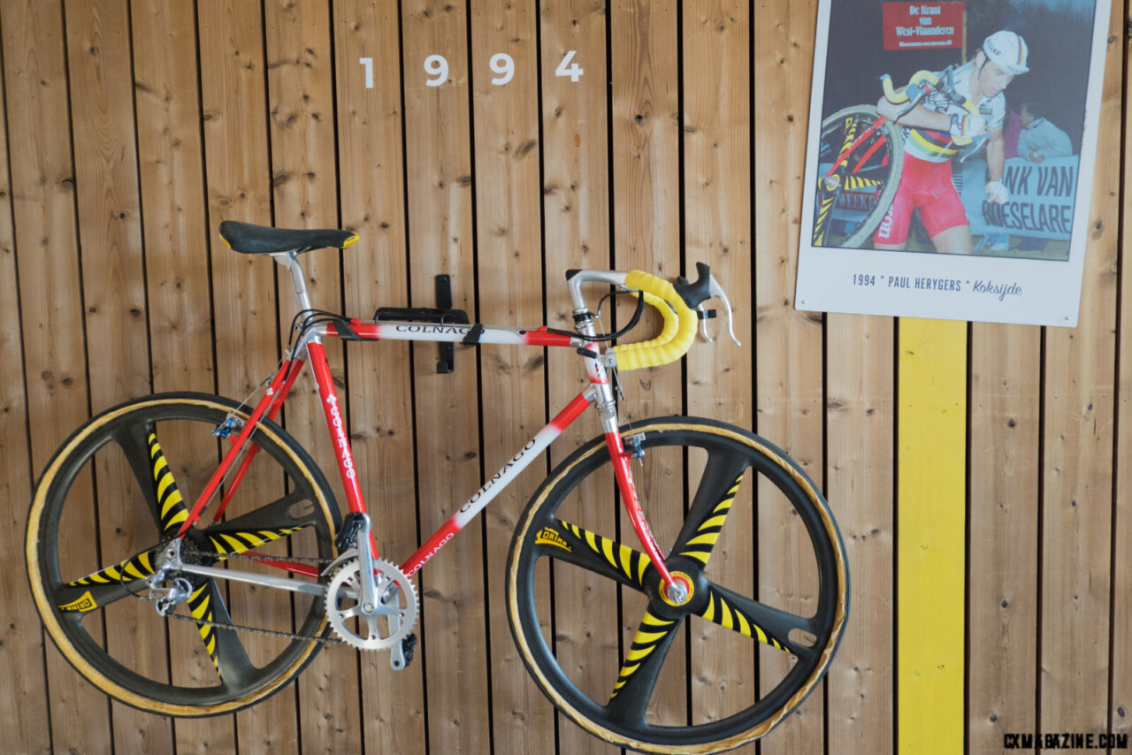 Colnago-Alan aluminum 47/42 chainrings with 13-24 6 speed freewheel.