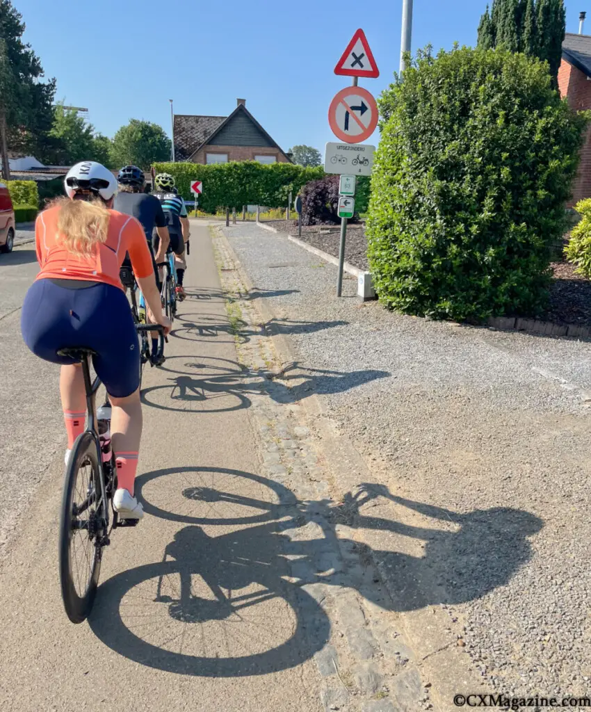 The Sven Nys Cycling Route travels through small towns. C. Lee/Cyclocross Magazine