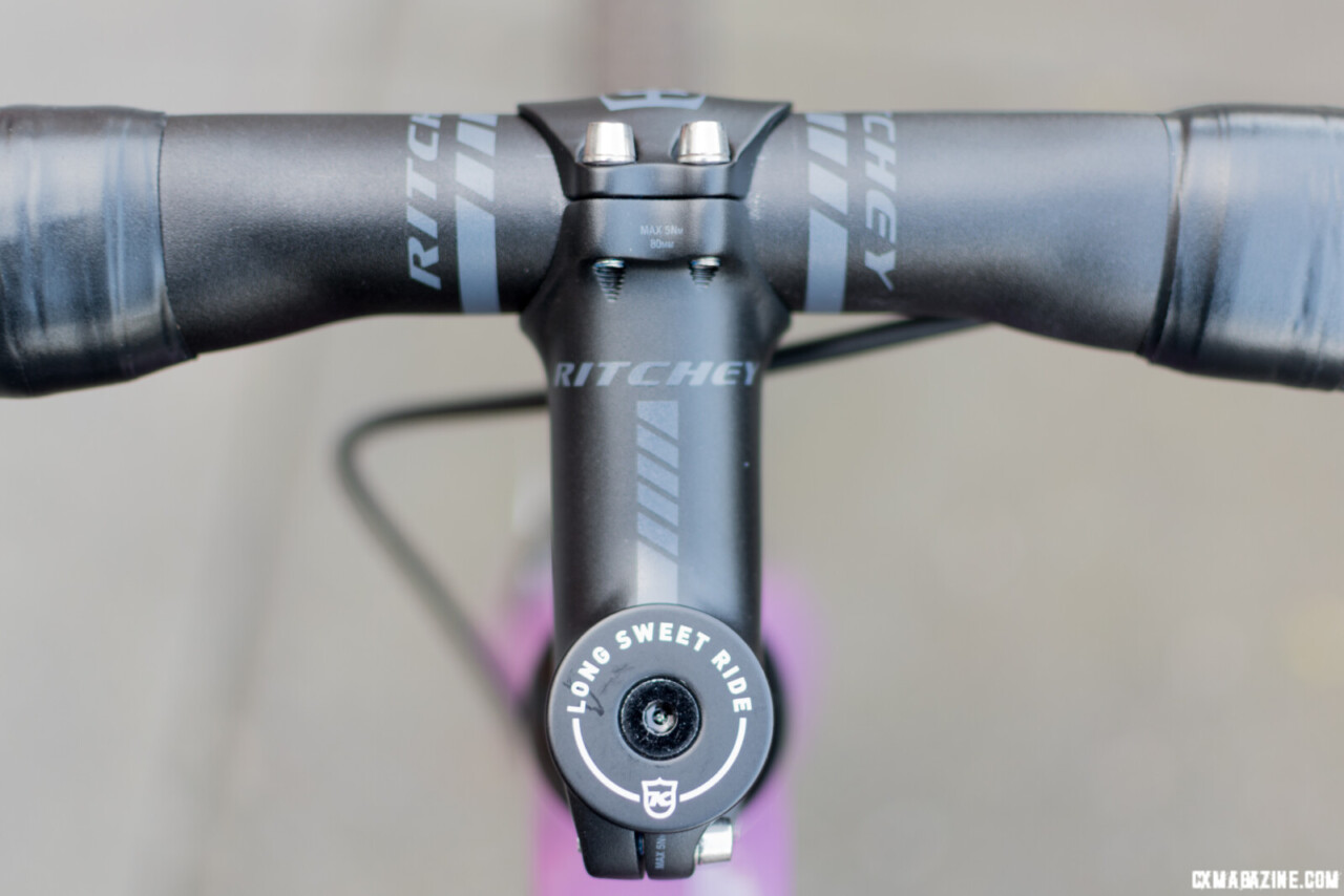 Ritchey aluminum handlebar and stem on the Kona Libre CR