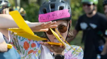 Making it rain Poochie Buxx. Single Speed Cyclocross World Championships 2025, Minneapolis, Minnesota. © SnowyMountain Photography