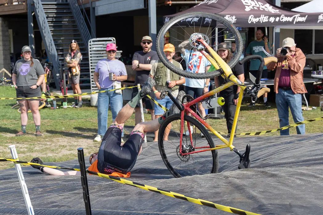 Crash pad casualty. Single Speed Cyclocross World Championships 2025, Minneapolis, Minnesota. © SnowyMountain Photography