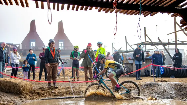 A Rock Lobster Junior takes on the 2024 Nutty Cross mud pool. photo: Andrew Yee