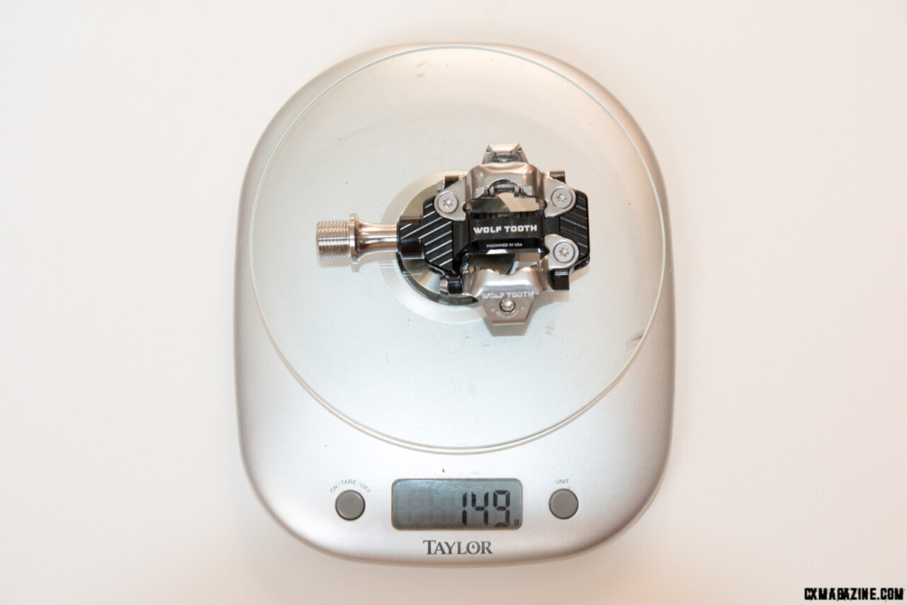 The Wolf Tooth Components ALT pedal is lightweight