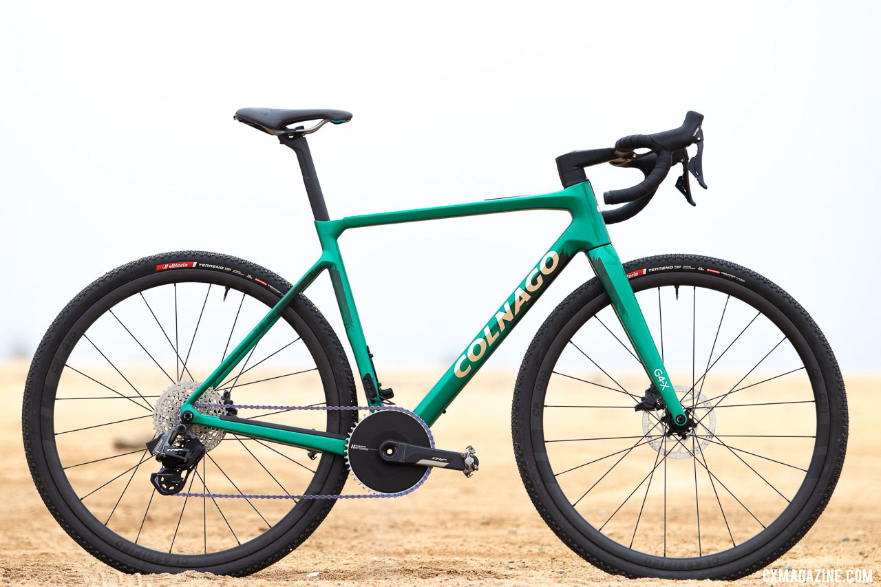 TRP Vistar drivetrain with Classified Powershift 2-speed hub on a Colnago G4-X gravel bike. © A. Yee / Cyclocross Magazine