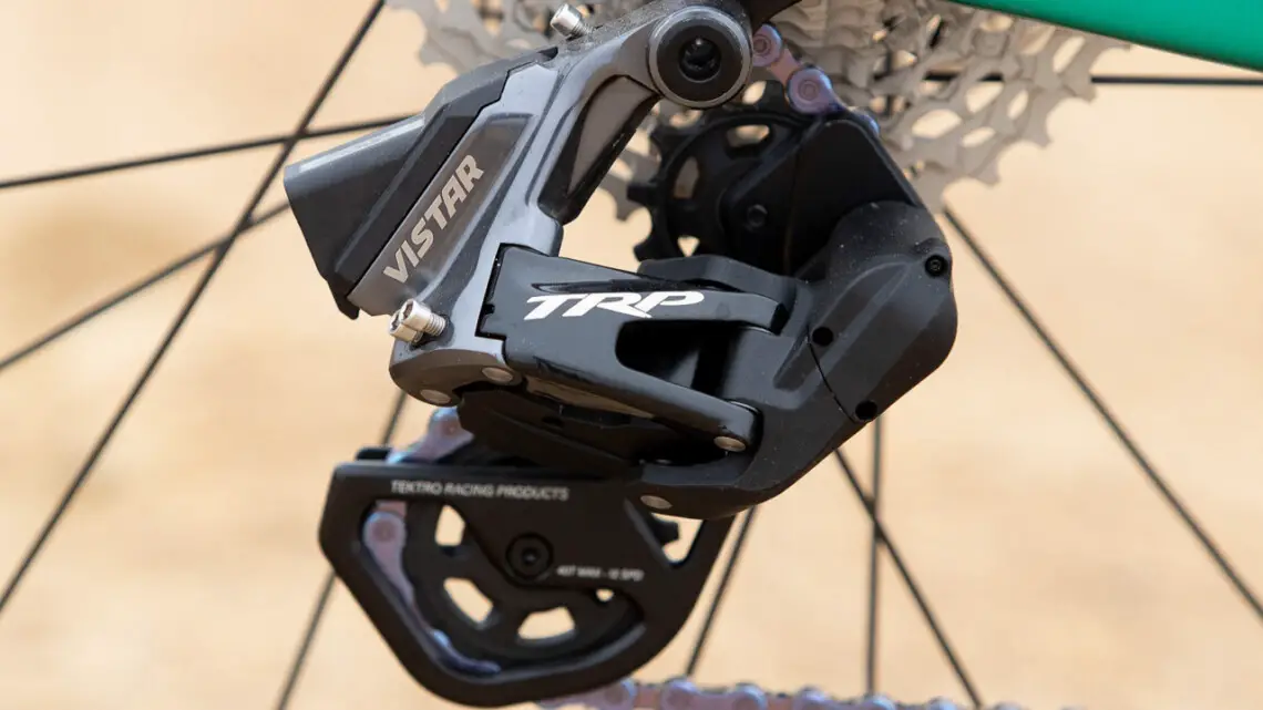 TRP Vistar drivetrain with Classified Powershift 2-speed hub on a Colnago G4-X gravel bike. © A. Yee / Cyclocross Magazine