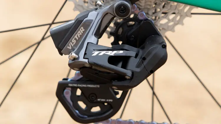 TRP Vistar drivetrain with Classified Powershift 2-speed hub on a Colnago G4-X gravel bike. © A. Yee / Cyclocross Magazine