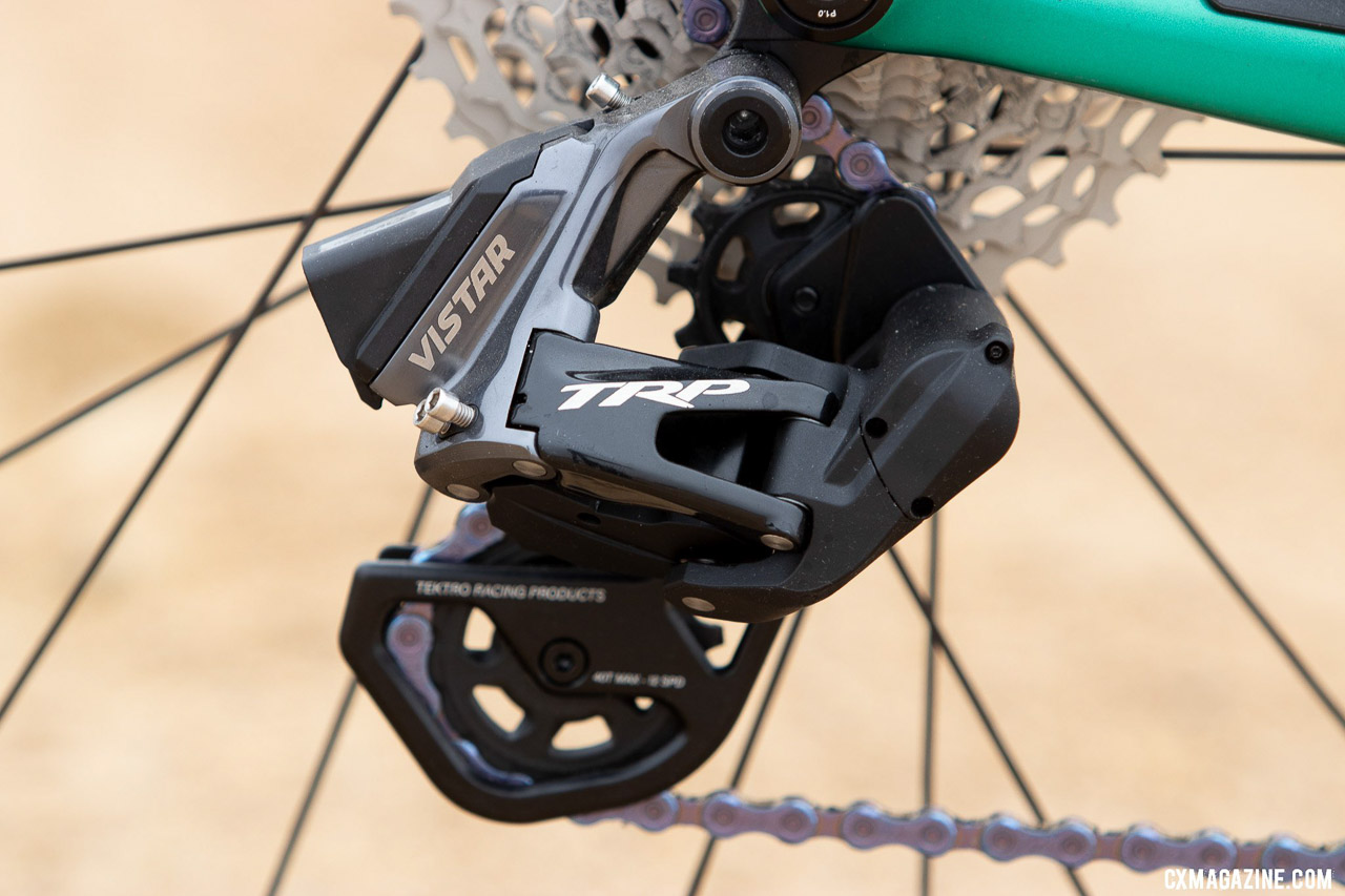 TRP Vistar drivetrain with Classified Powershift 2-speed hub on a Colnago G4-X gravel bike. © A. Yee / Cyclocross Magazine