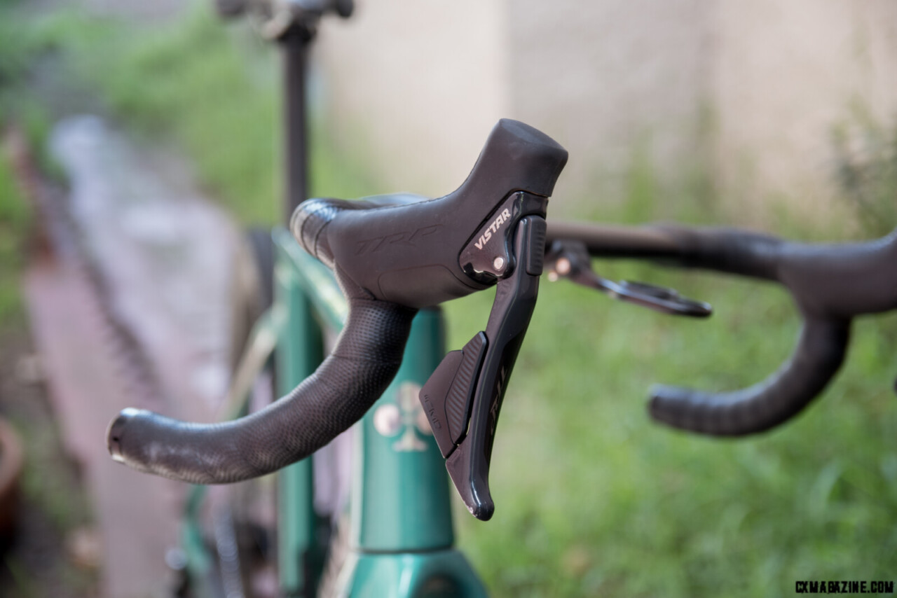 The TRP Vistar lever has a 2-button shift configuration