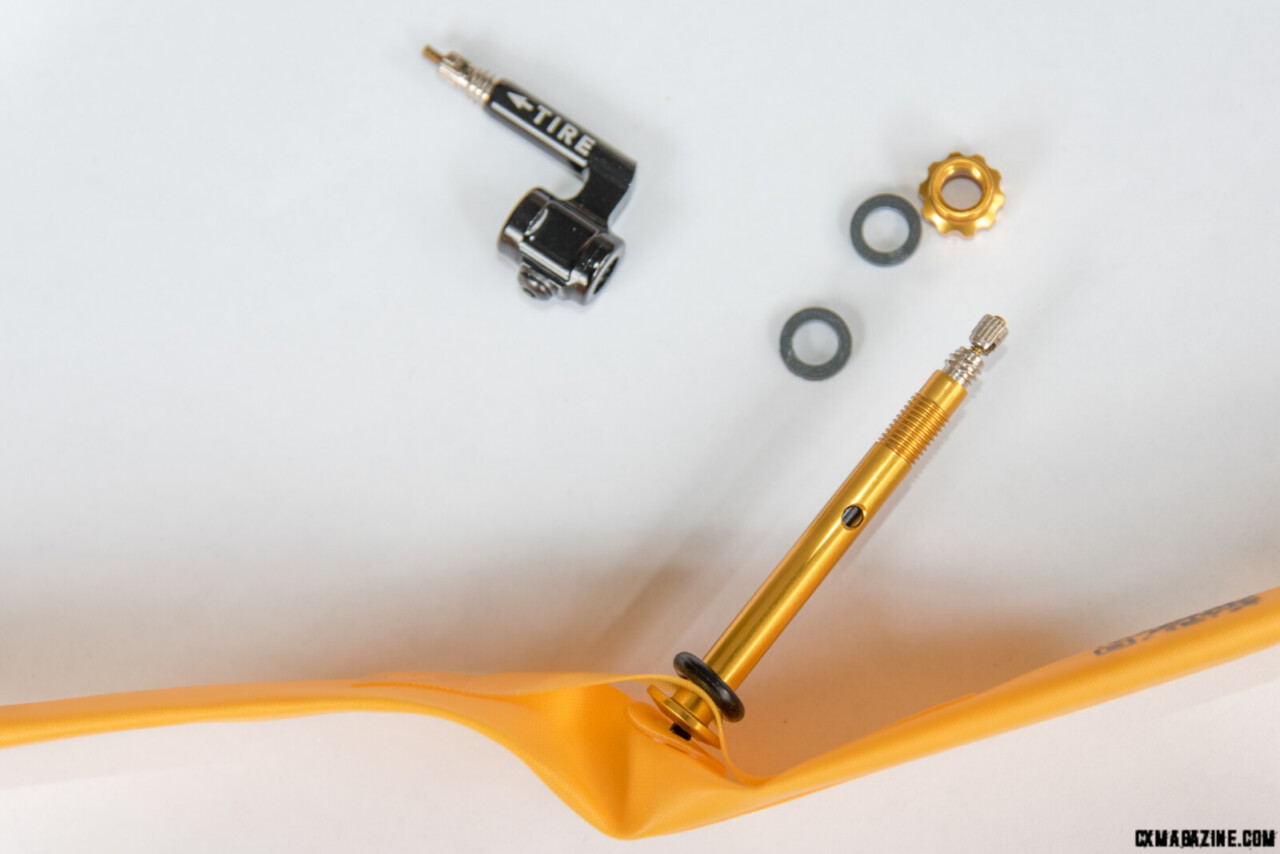The OPTIS valve stem air hole corresponds to a hole in the tire valve.