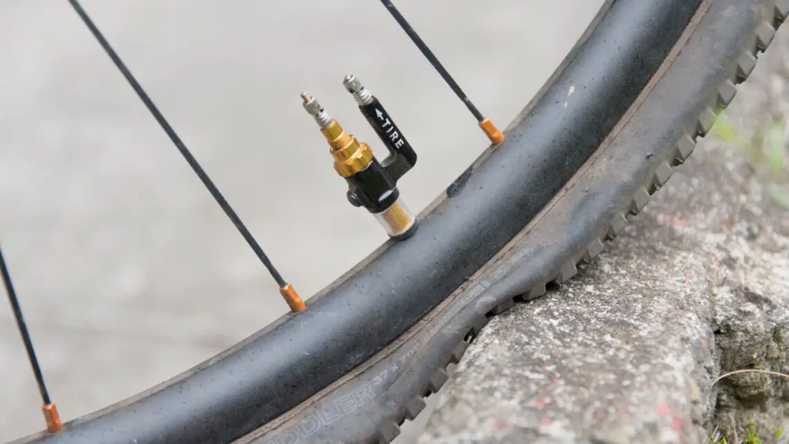 With the tire deflated completely, the OPTIS @ 50psi provides rim protection and some tire retention.