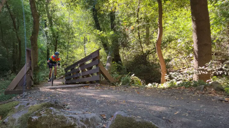Clifford Lee descends the John Nicholas trail. The Roaring Mouse Infestation Gravel returns to Silicon Valley on September 26, 2026. © A. Yee / Cyclocross Magazine